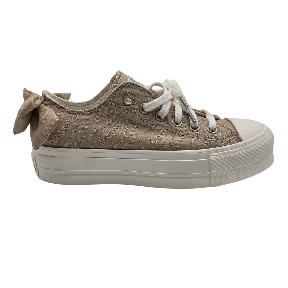 Converse‎ Chuck Taylor All Star Lift Low Bow Womens 7 Nutty Granola A10246C